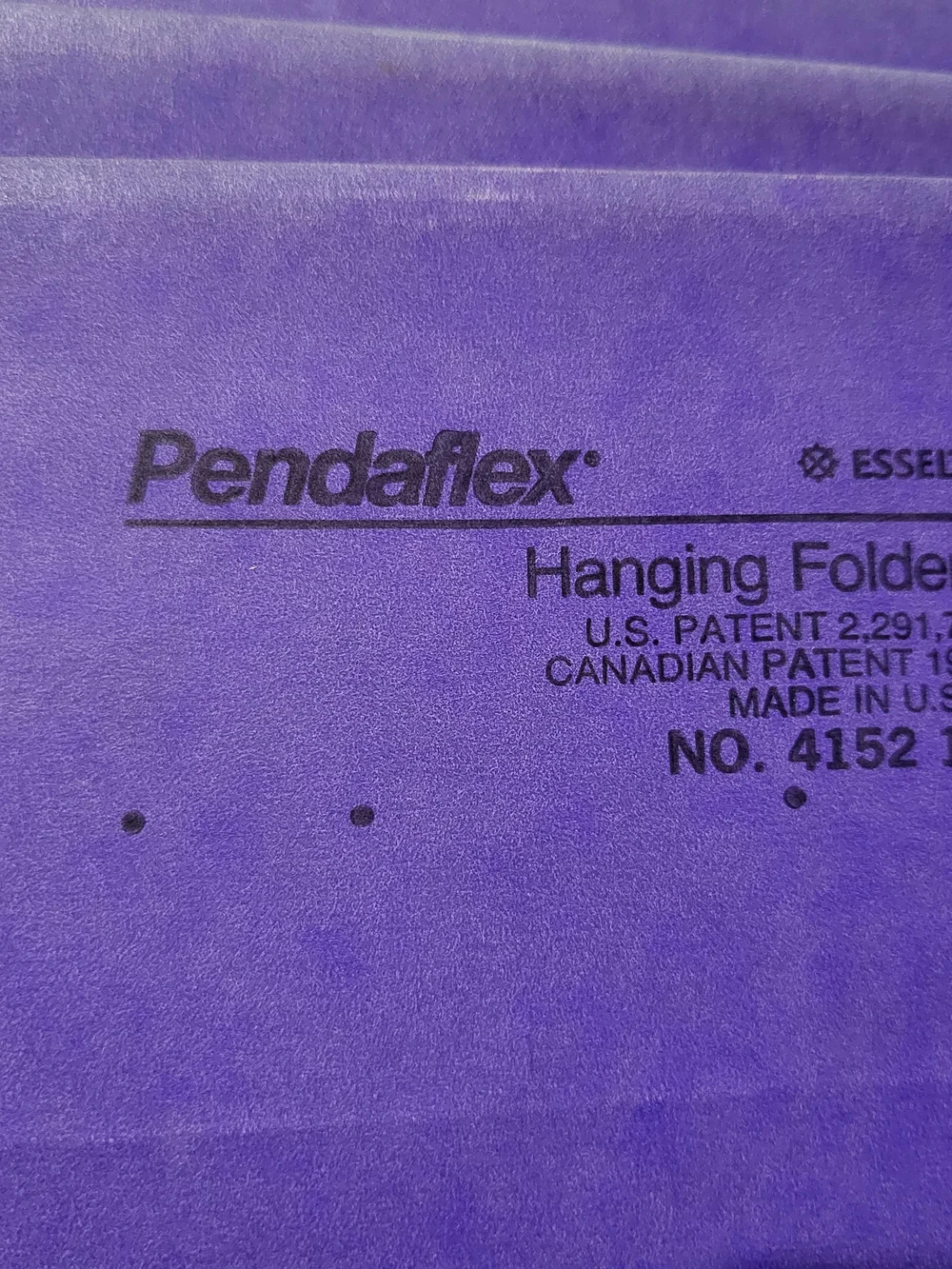 Pendaflex purple hanging